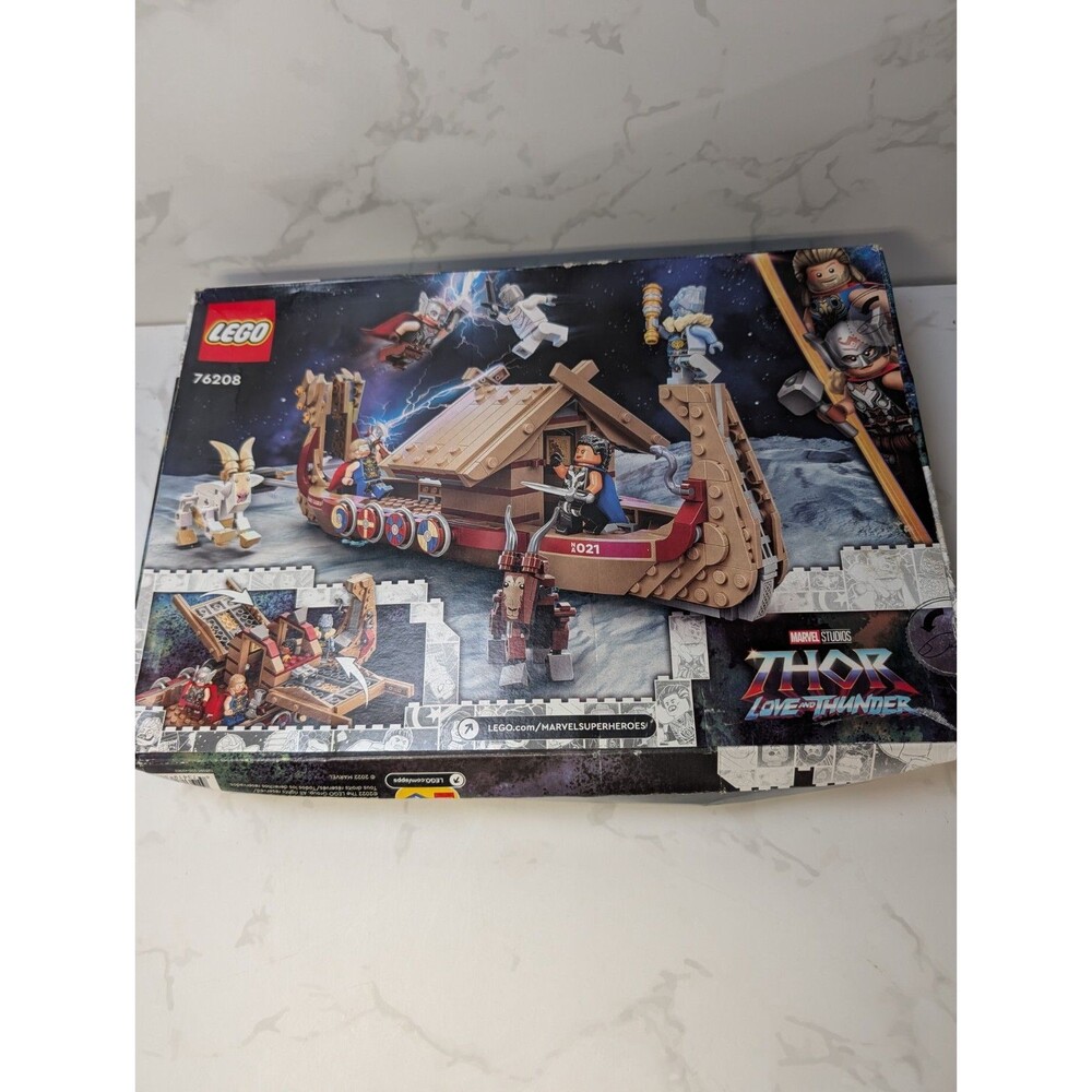 LEGO 76208 The Goat Boat Thor Love and Thunder Sealed Box Damage Marvel